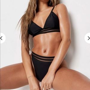 Black missguided bikini